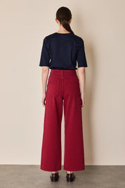 Garment-dyed trousers