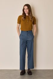 Structured cotton pants