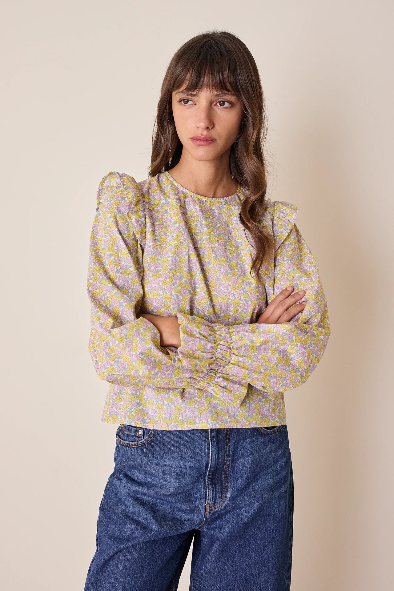 Top con volant – Made with Liberty Fabrics