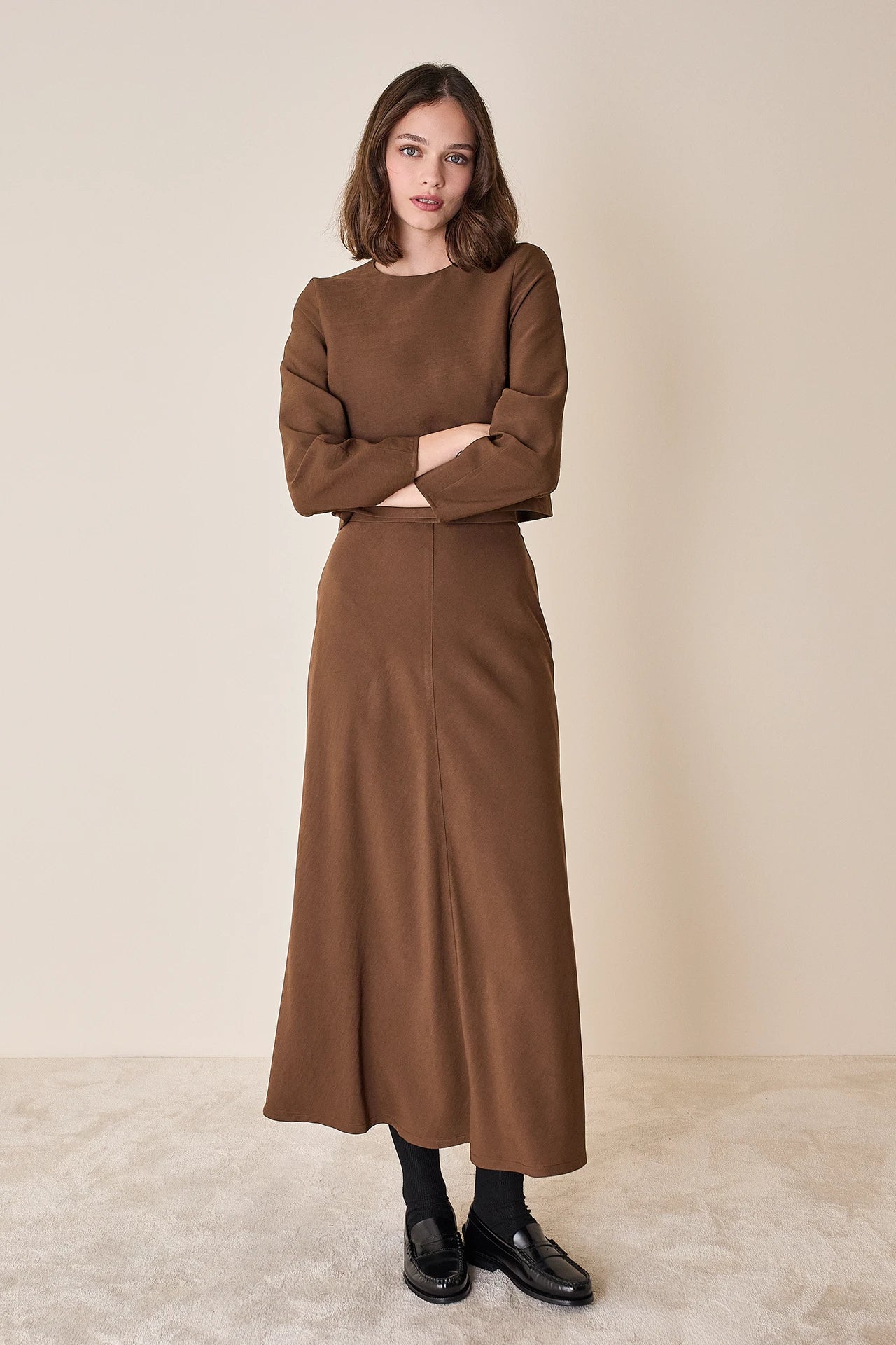 Blusa in tessuto fluido