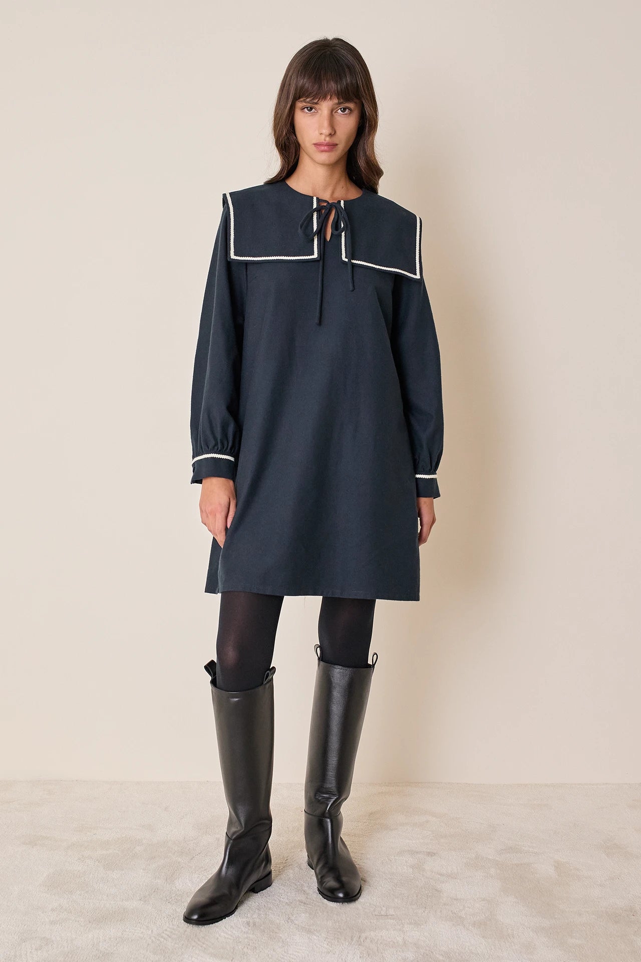 Sailor collar dress