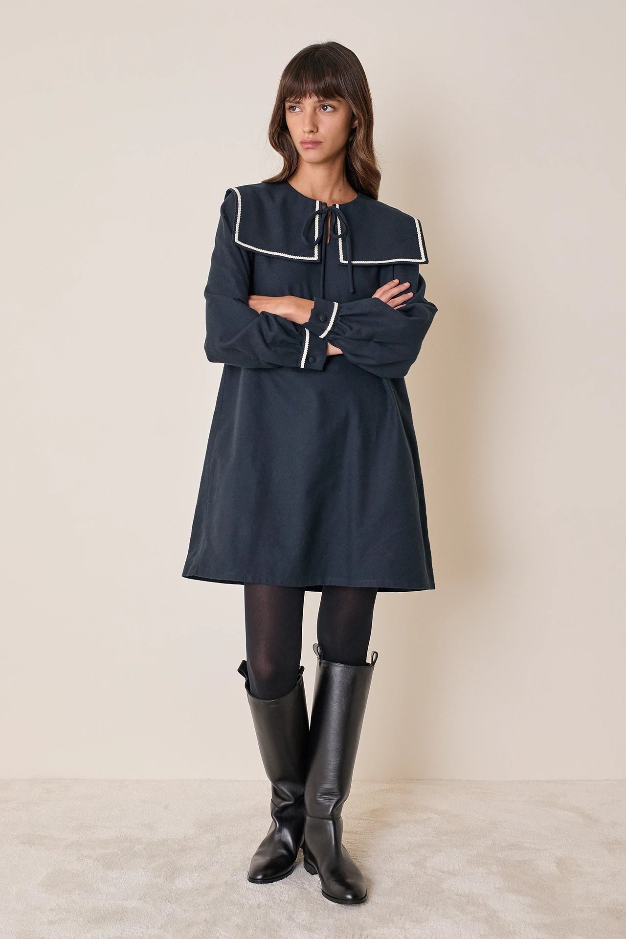 Sailor collar dress