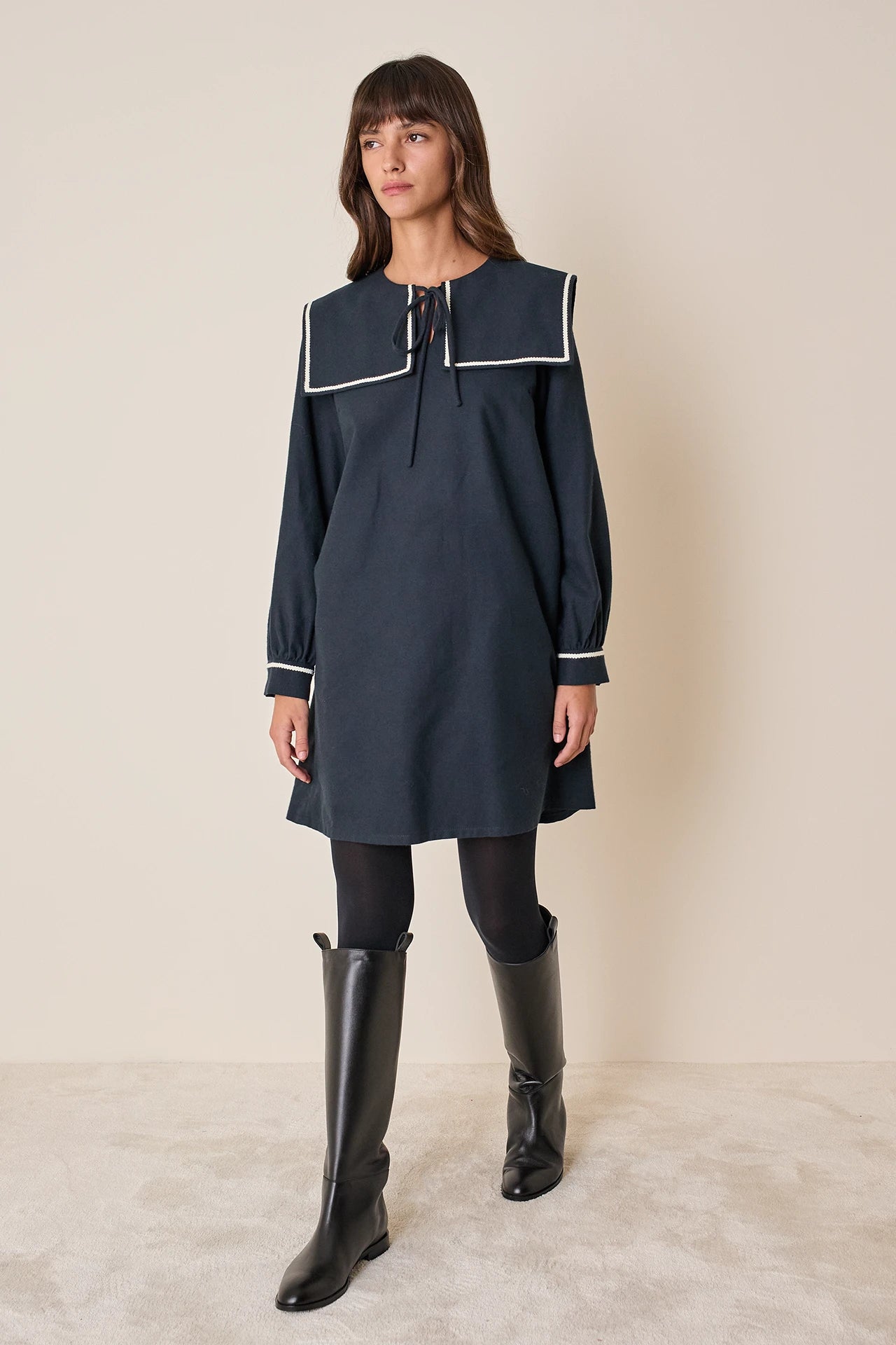 Sailor collar dress