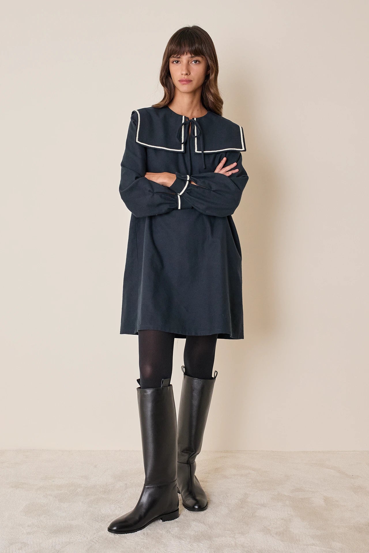 Sailor collar dress