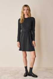 Jersey dress with matching belt