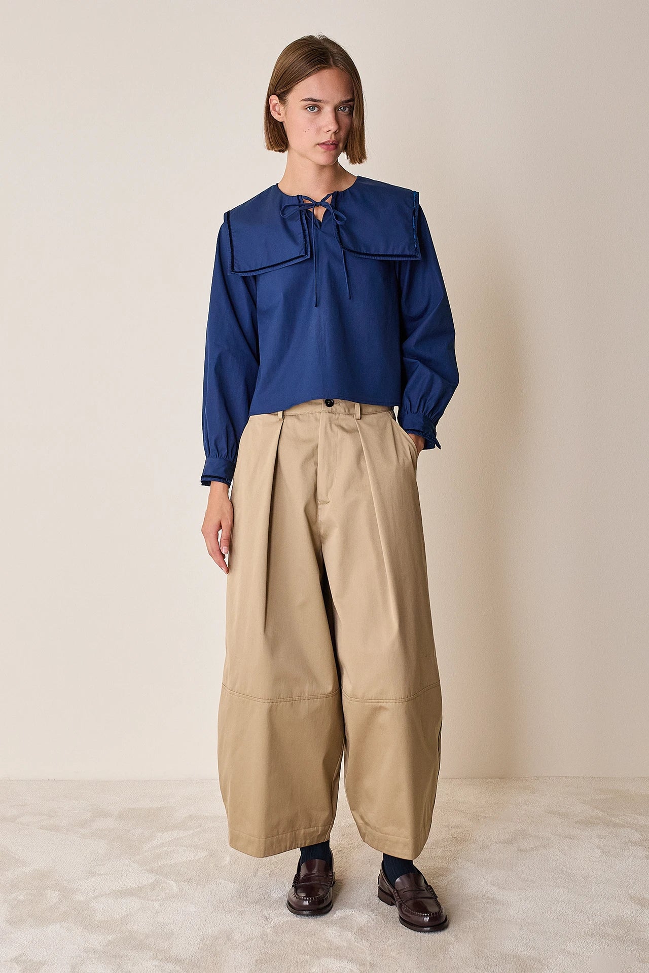 Pantaloni balloon in cotone