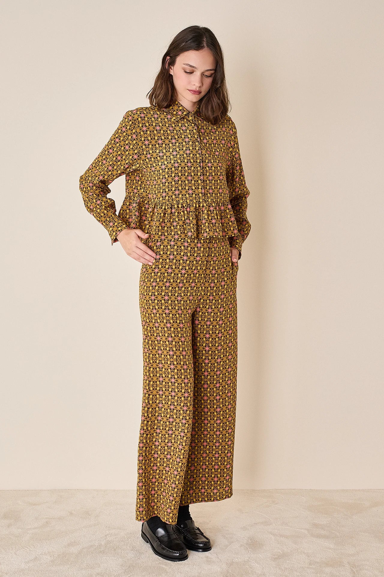Silk fluid trousers – Made with Liberty Fabrics