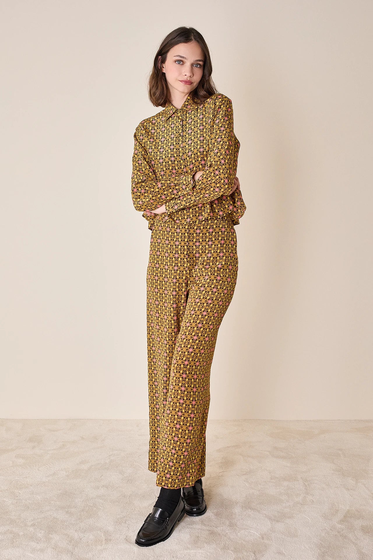 Silk fluid trousers – Made with Liberty Fabrics