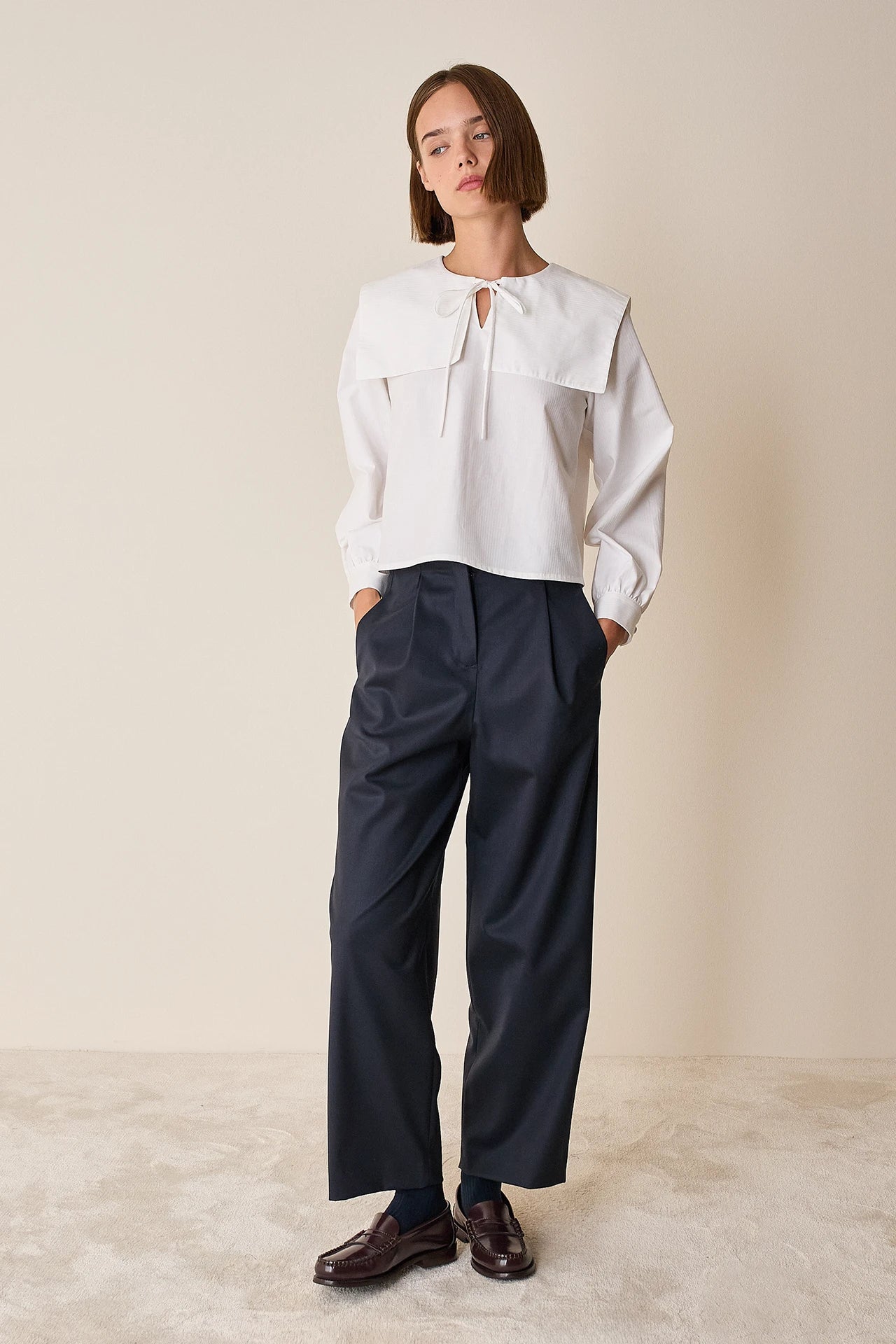 Pantaloni con pinces