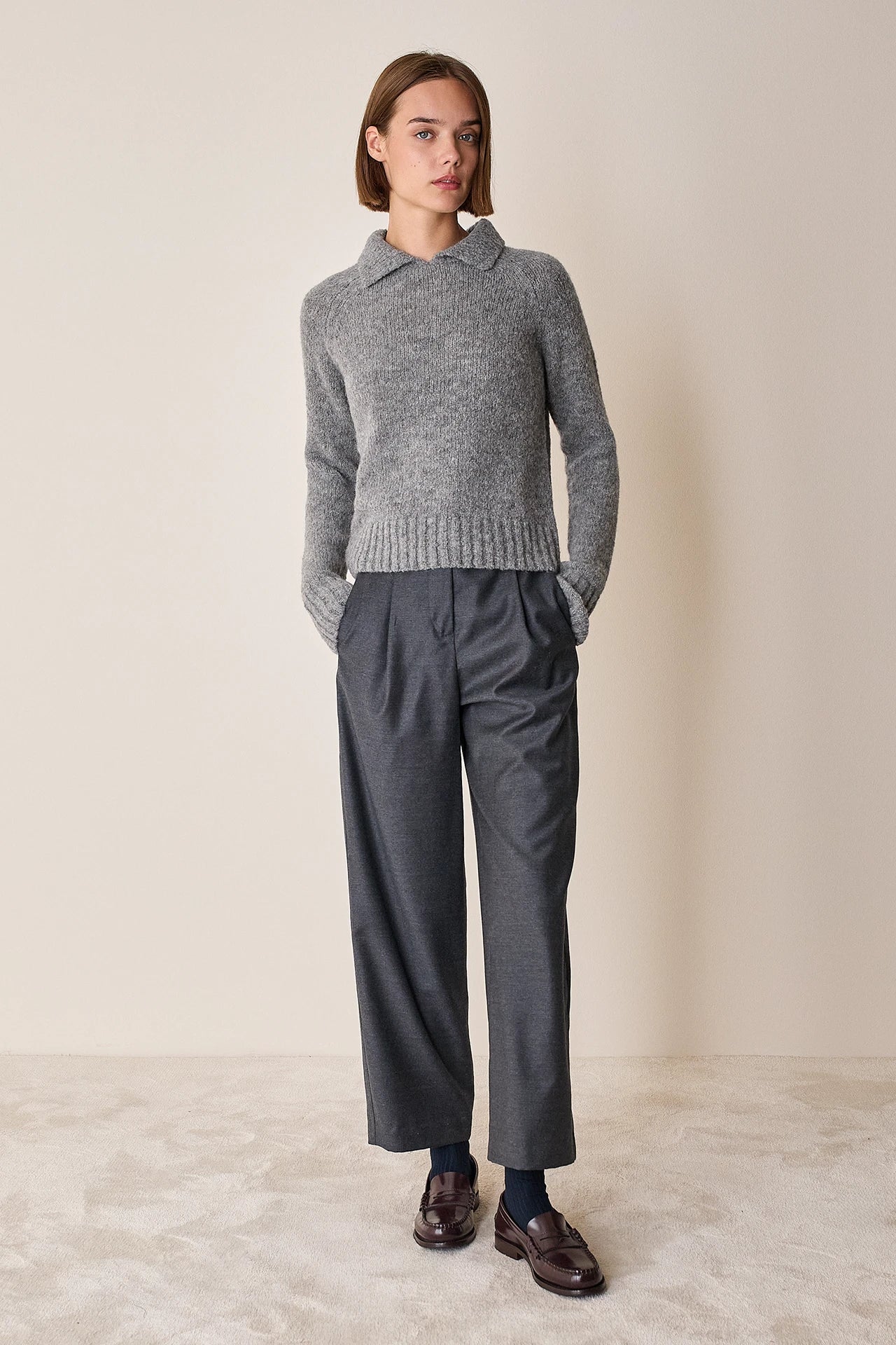 Pantaloni con pinces