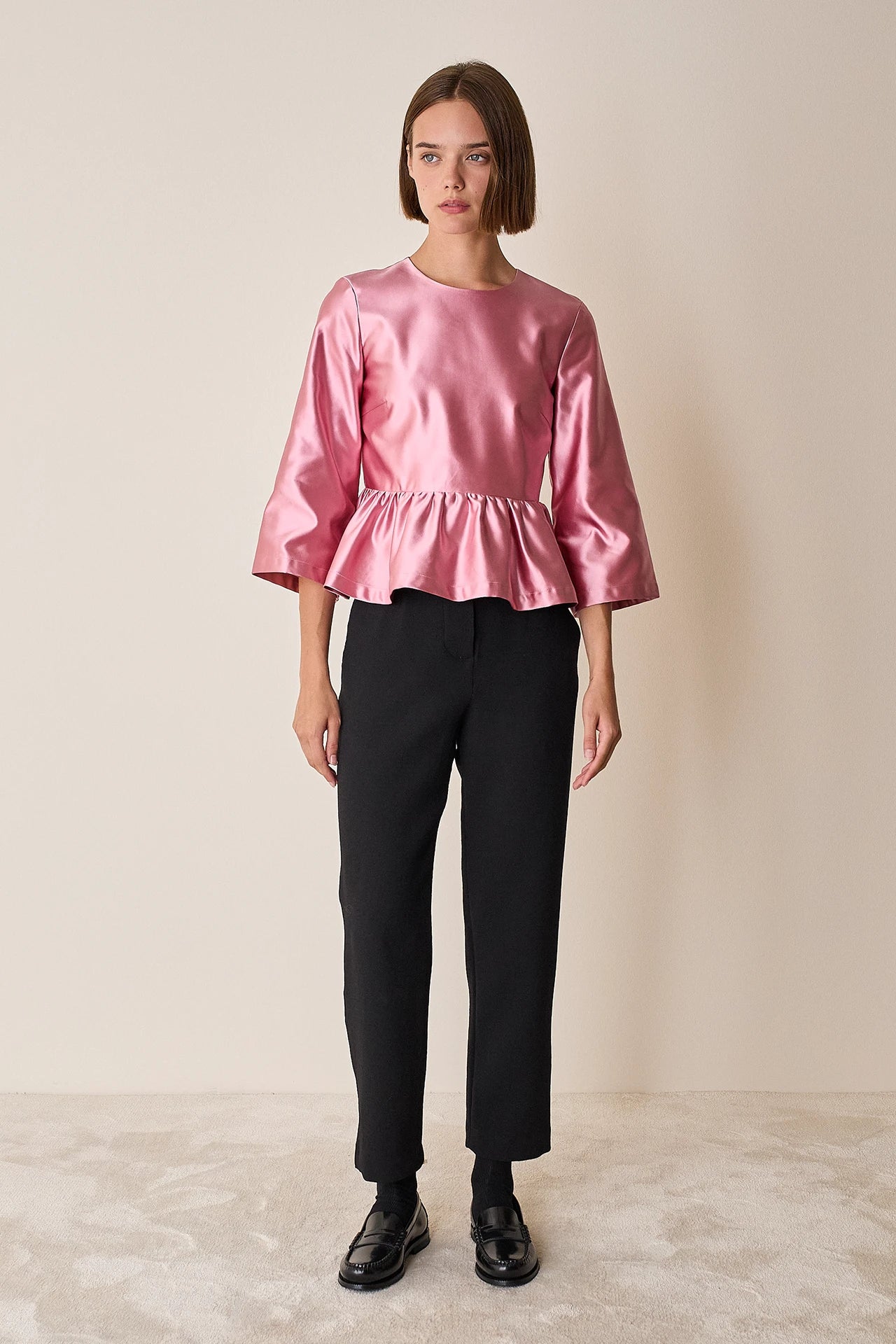 Pantaloni in lana stretch