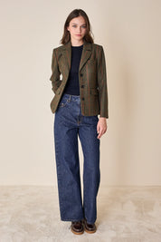 Giacca in lana pied-de-poule