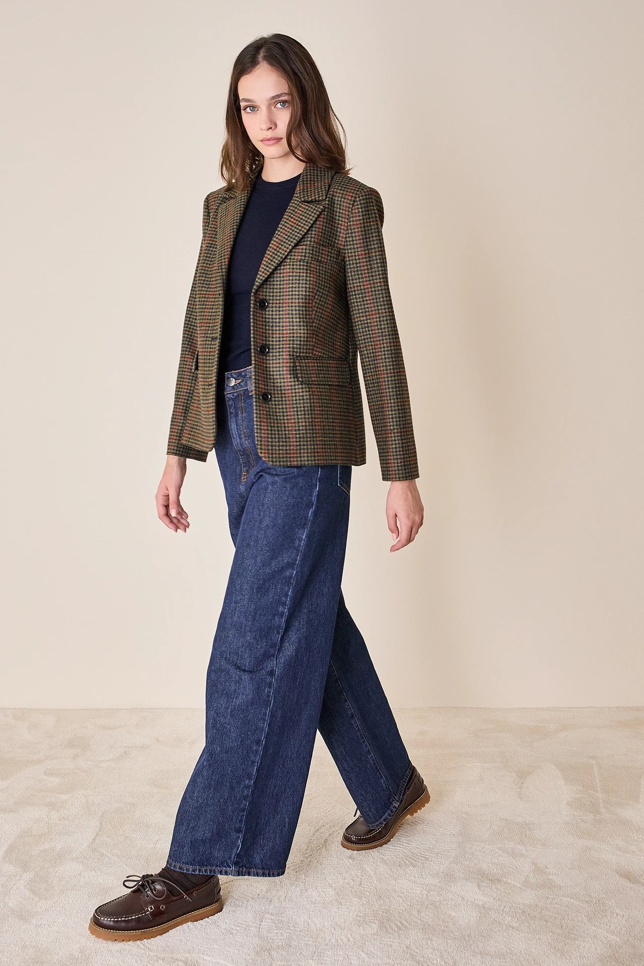 Giacca in lana pied-de-poule