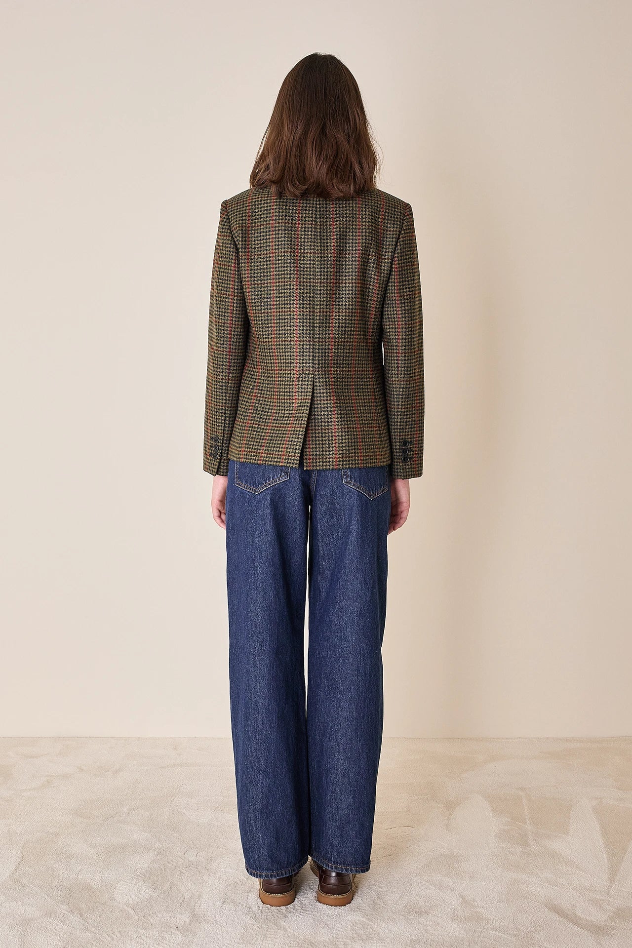 Giacca in lana pied-de-poule