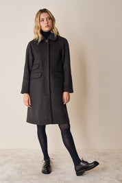 Cappotto in lana e cashmere con maniche raglan