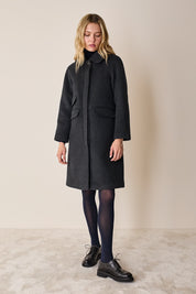 Cappotto in lana e cashmere con maniche raglan