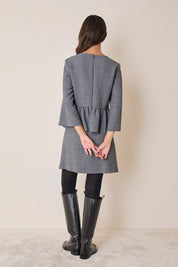 Wool-blend miniskirt