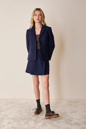 Gonna con pieghe a cannoncino