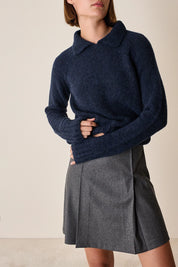 Gonna con pieghe a cannoncino