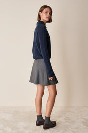 Gonna con pieghe a cannoncino