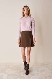 Gonna con pieghe a cannoncino