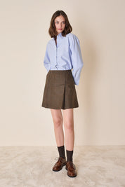 Gonna con pieghe a cannoncino