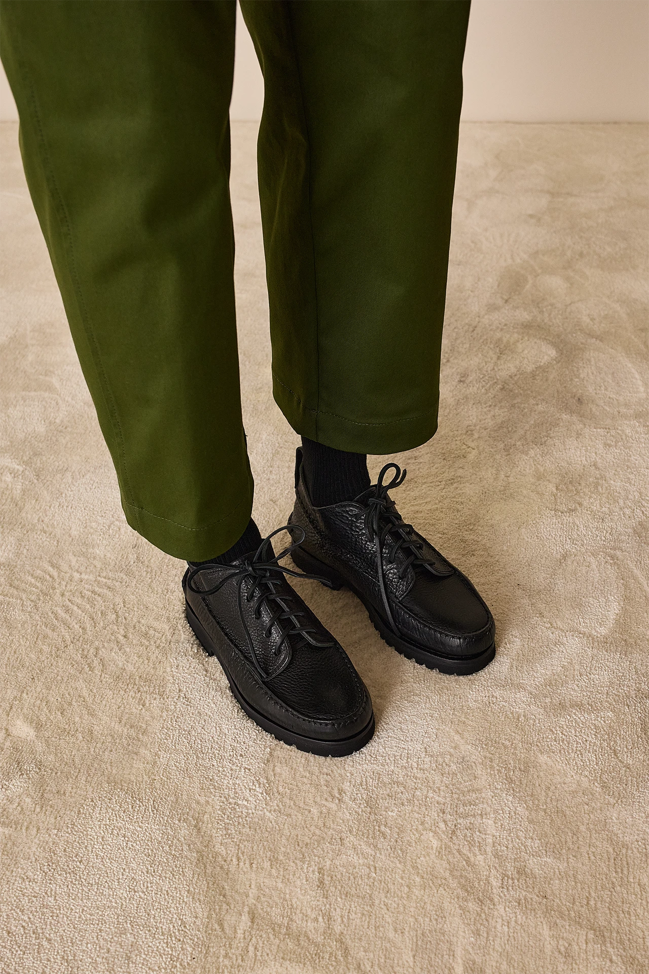 Leather desert boots with Vibram sole