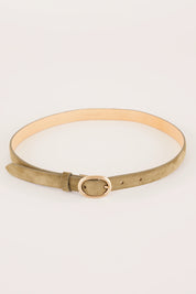 Cintura sottile con fibbia ovale