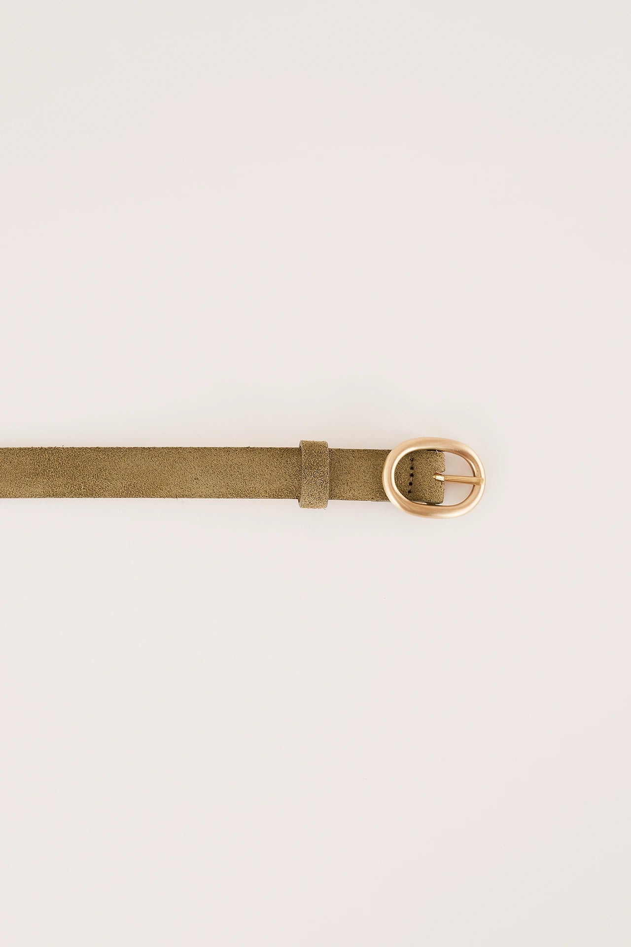 Cintura sottile con fibbia ovale