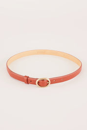 Cintura sottile con fibbia ovale