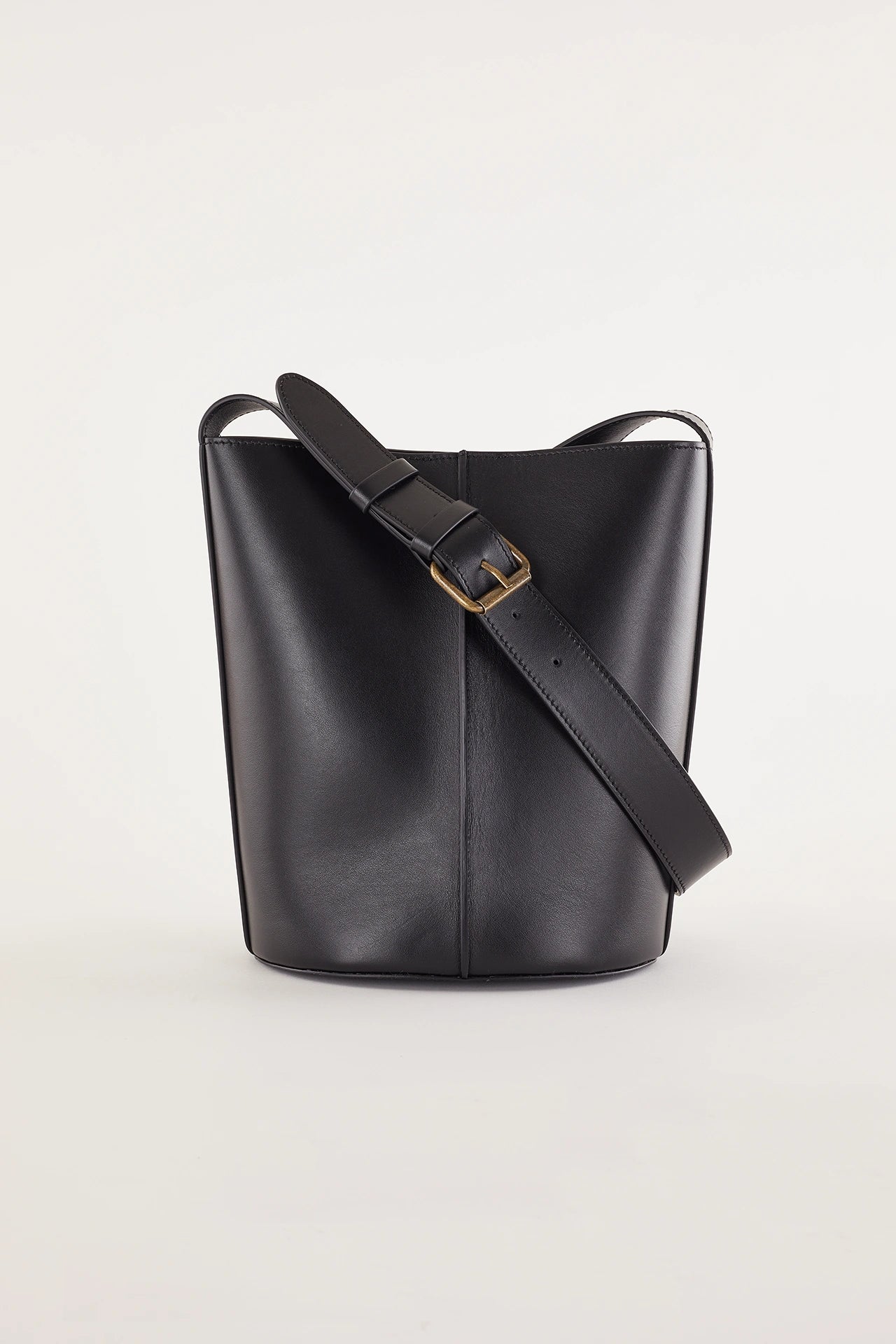 Borsa a secchiello in pelle