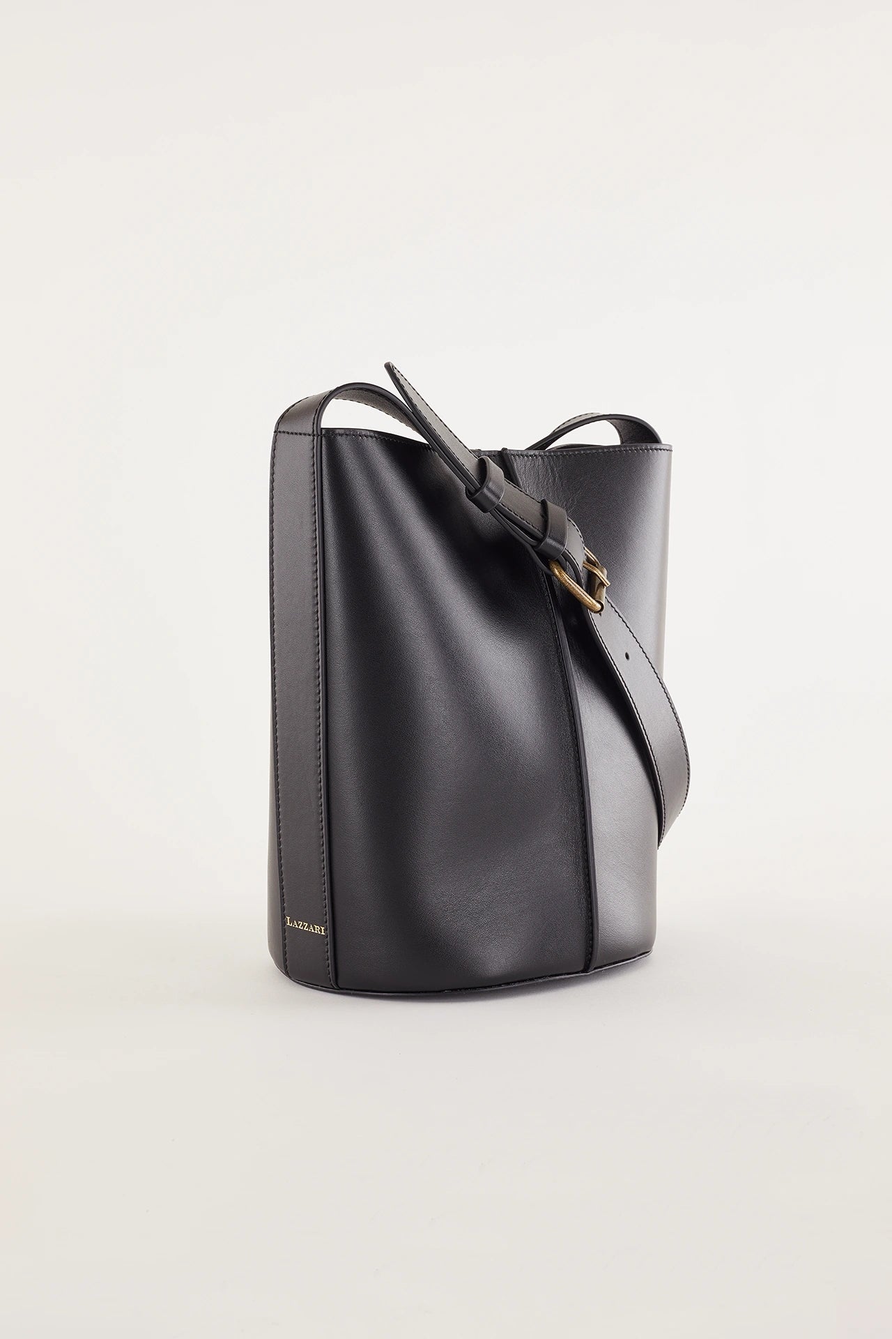 Borsa a secchiello in pelle