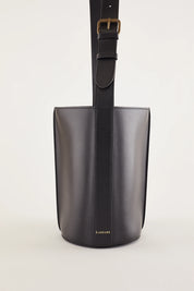 Borsa a secchiello in pelle