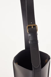 Borsa a secchiello in pelle