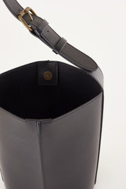 Borsa a secchiello in pelle