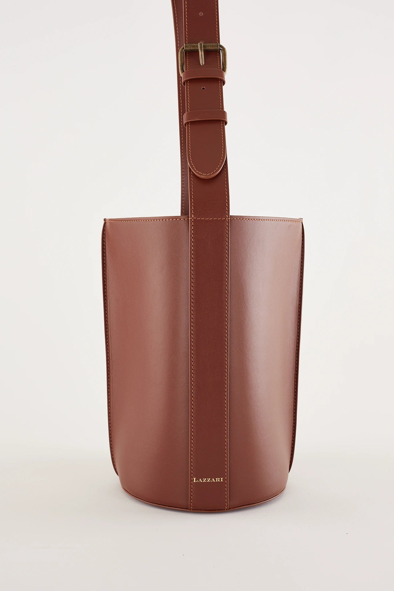 Borsa a secchiello in pelle