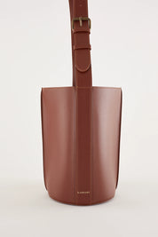 Borsa a secchiello in pelle