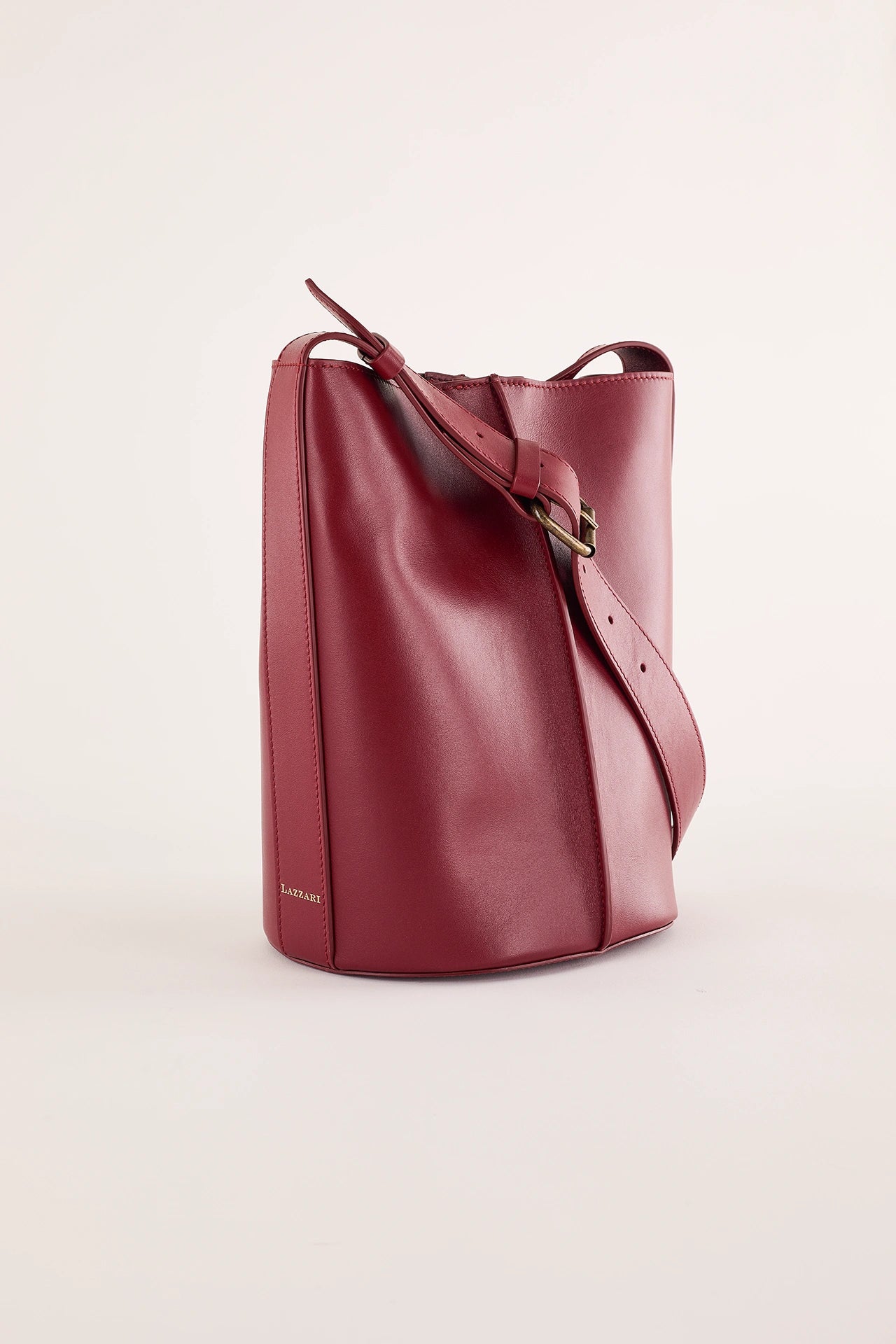 Borsa a secchiello in pelle