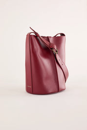 Borsa a secchiello in pelle