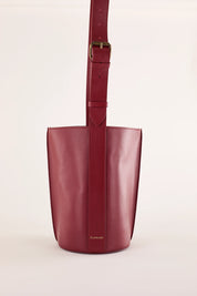 Borsa a secchiello in pelle