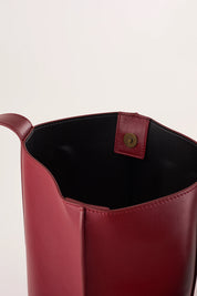 Borsa a secchiello in pelle