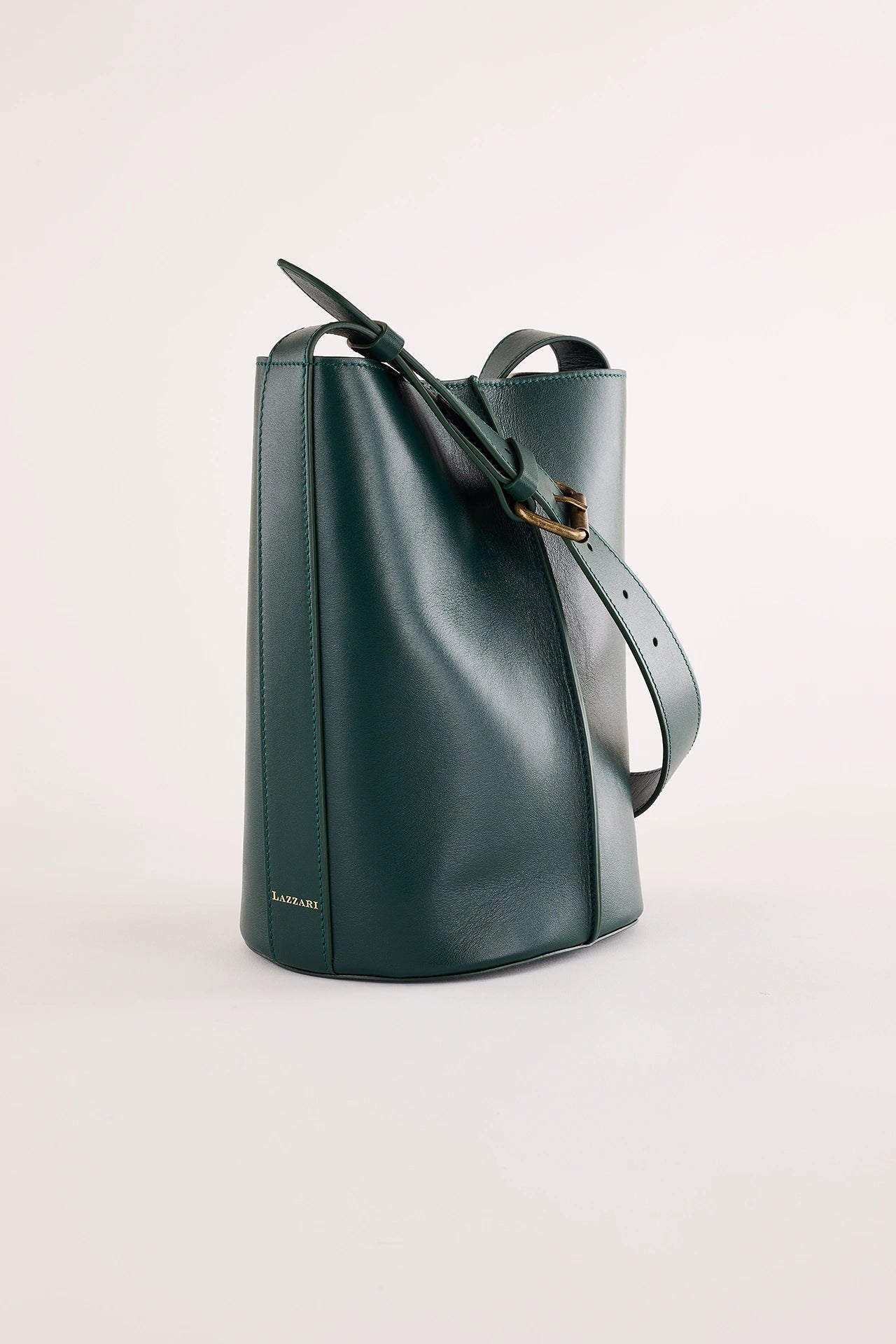 Borsa a secchiello in pelle