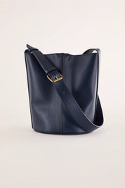 Borsa a secchiello in pelle