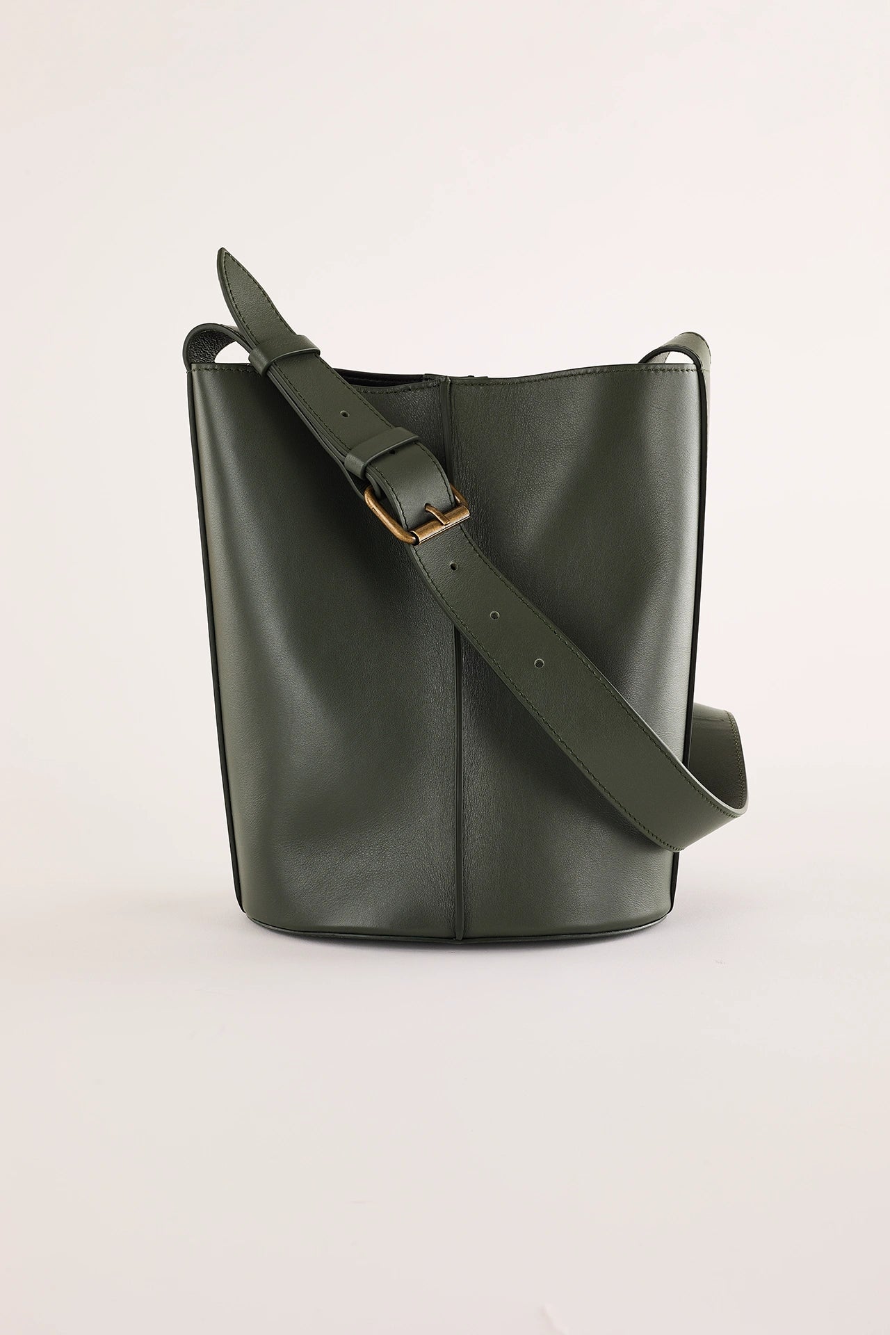 Borsa a secchiello in pelle