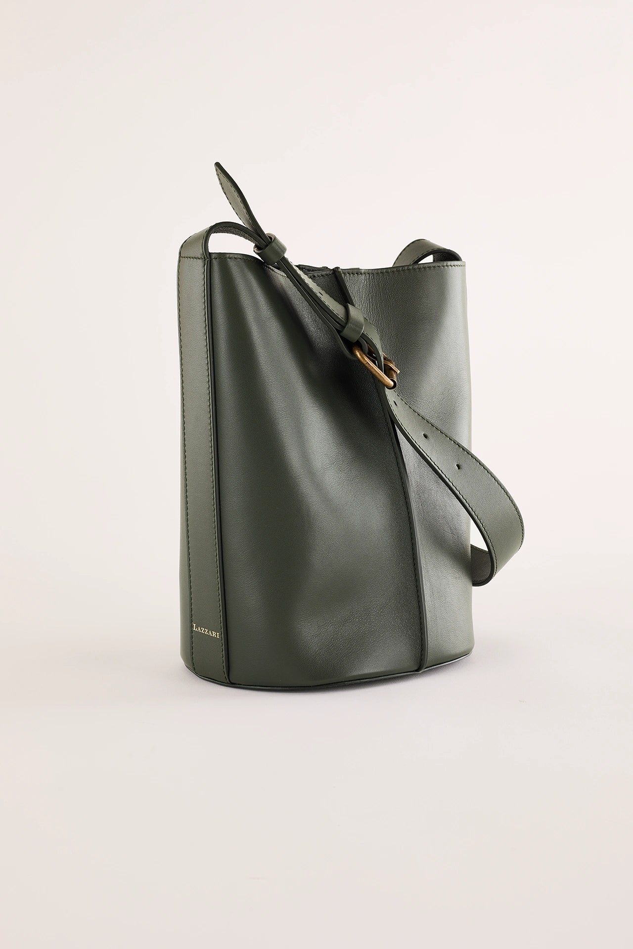 Borsa a secchiello in pelle