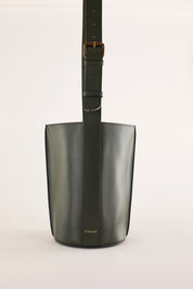 Borsa a secchiello in pelle