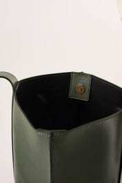 Borsa a secchiello in pelle