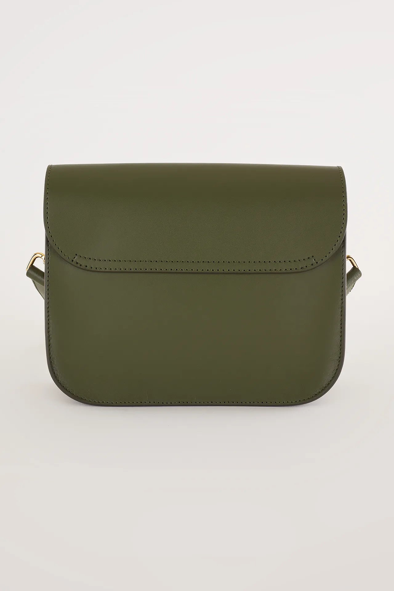 Rectangular shoulder bag with push-lock fastening