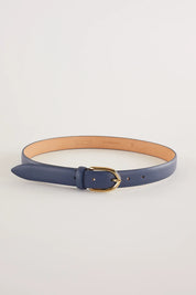 Domed leather belt
