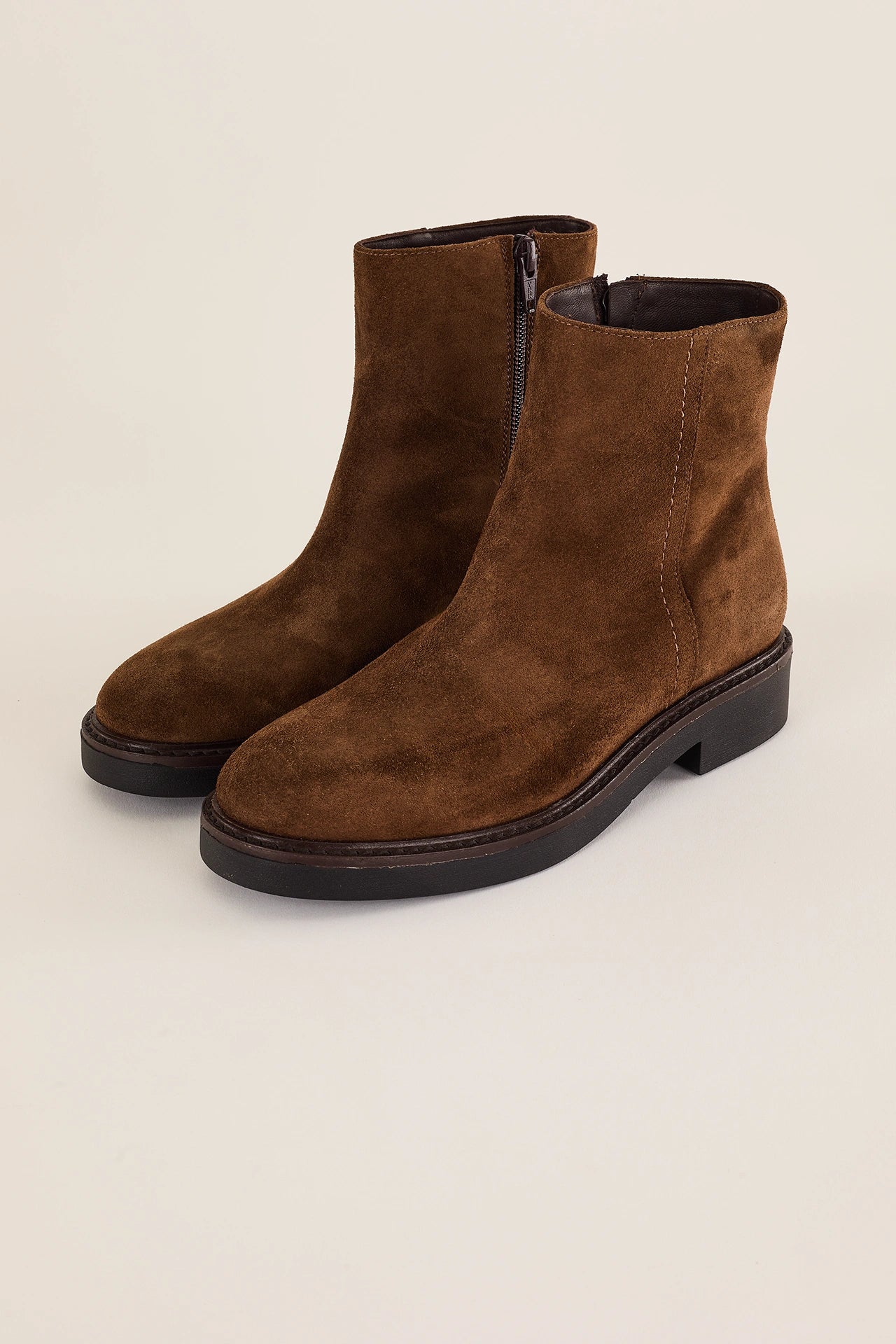 Suede ankle boots